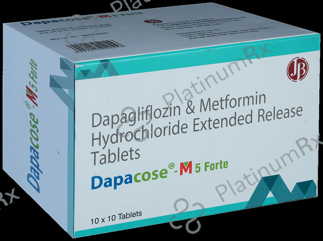 Dapacose M 5/1000mg Forte Tablet ER 10s