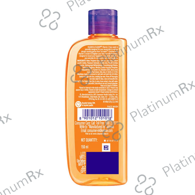 Clean & Clear Vitamin C Face Wash 150ml