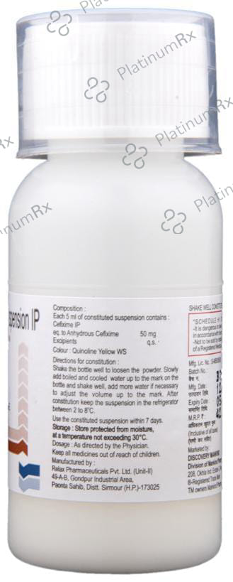 Mahacef 50mg Dry Syrup 30ml