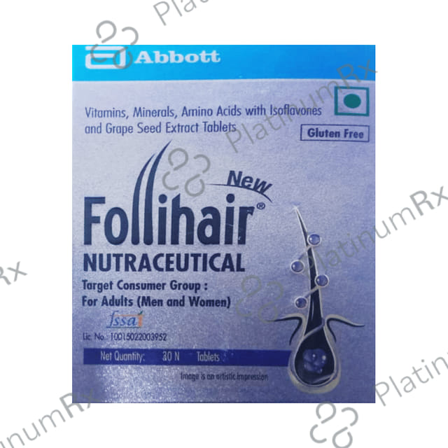 New Follihair Gluten Free Tablet 30s
