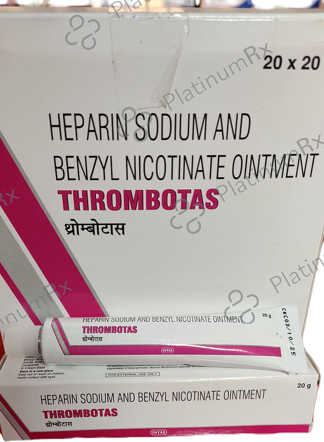 Thrombotas 2mg/50IU Ointment 20gm