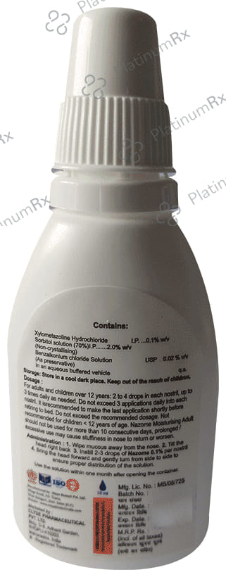 Nazome Adult 0.1% Nasal Drops