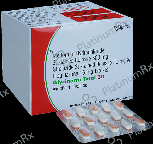 Glycinorm Total 30/500/15mg Tablet SR 15s