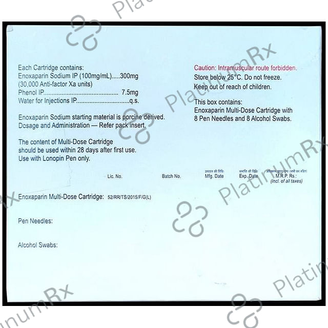 Lonopin MD 300mg Injection 3ml