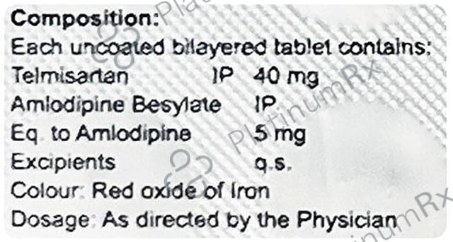 Corditel AM 40mg/5mg Tablet 15 Tablet