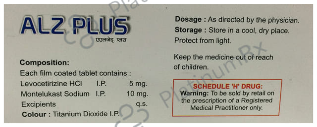 Alz Plus 10/5mg Tablet 10s