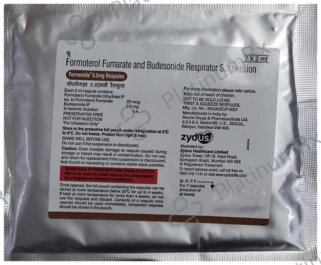 Formonide 0.5mg/20mcg Respule 7X2ml