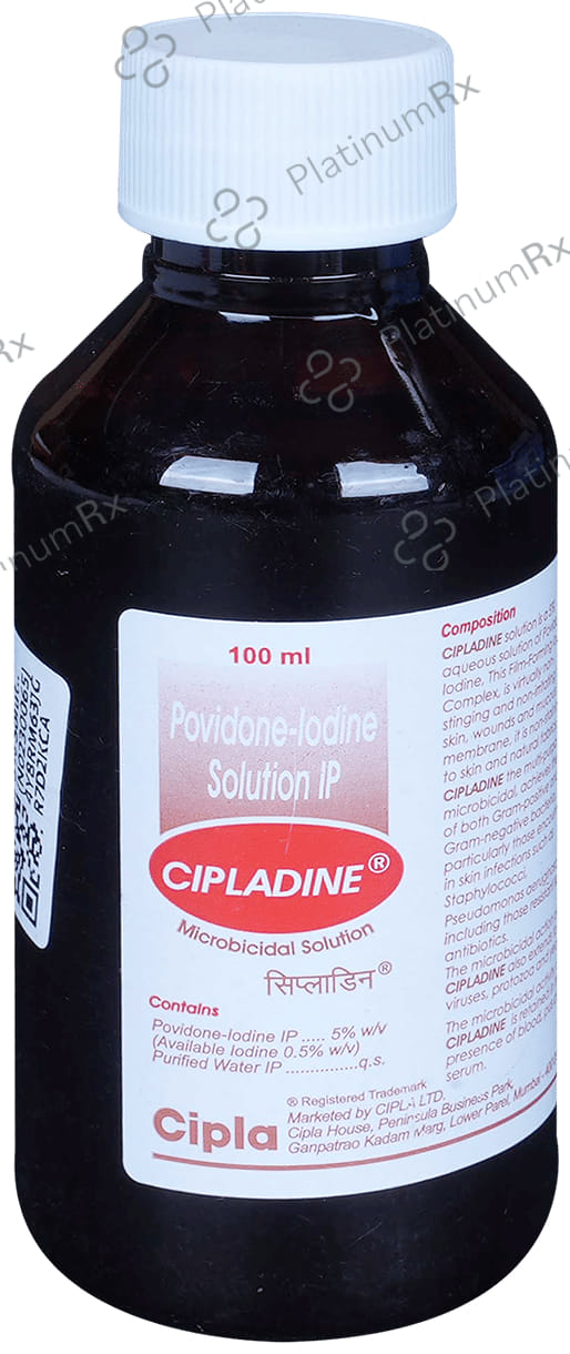 Cipladine 5% Solution 100ml