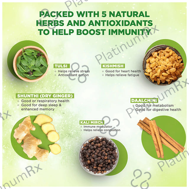 Dabur Vedic Suraksha for Immunity - Green Tea with Herbs