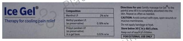 Ice Pain Relief 2% Gel 25gm