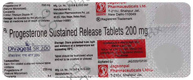 Divagest 200mg Tablet SR