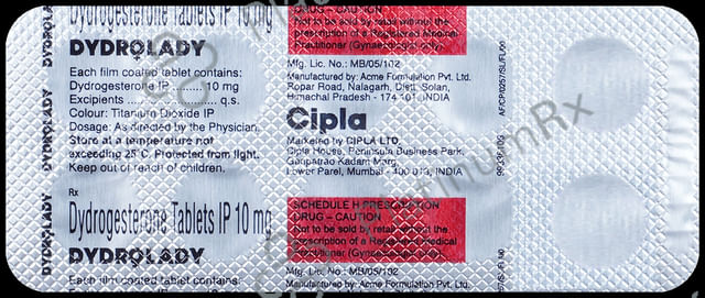 Dydrolady 10mg Tablet 10s