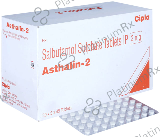 Asthalin 2mg Tablet 45s