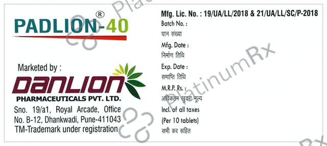 Padlion 40 Tablet