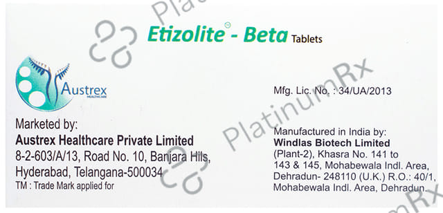 Etizolite-Beta Tablet