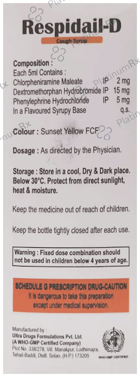 Respidail D Syrup 100ml