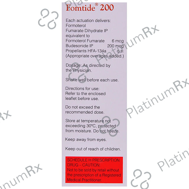 Fomtide 200/6mcg Inhaler 120MDI