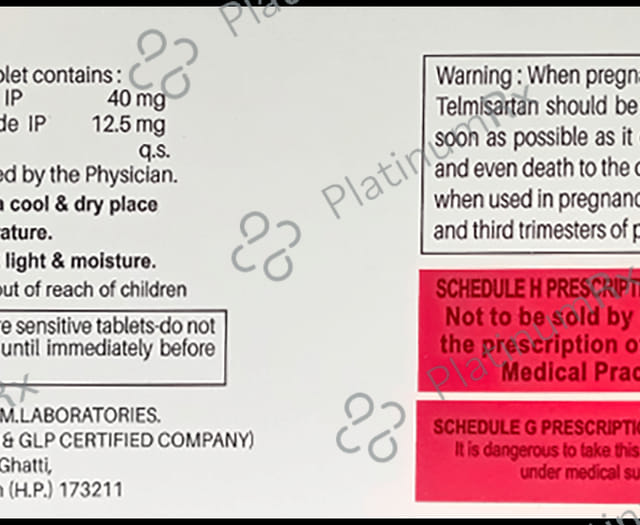 Telmeum H 12.5/40mg Tablet 10s