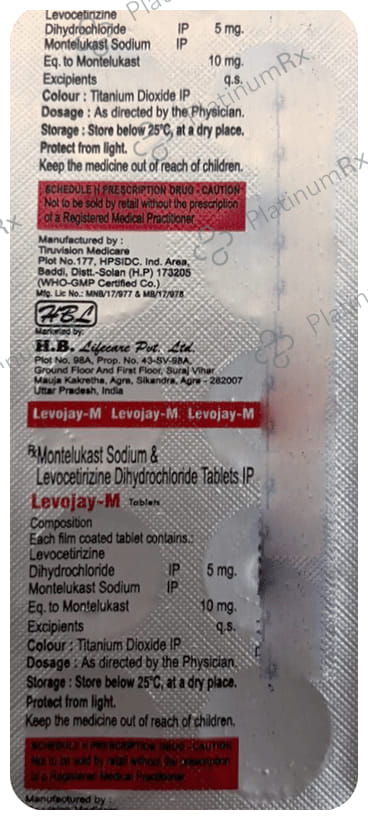 Levojay 5/10mg M Tablet 10s