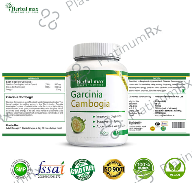 Herbal Max Garcinia Cambogia Capsule