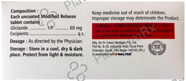 Glizec XR 60mg Tablet MR 10s