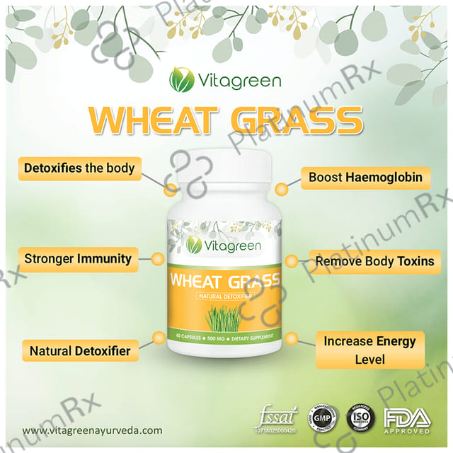 Vitagreen Wheat Grass 500mg Capsule