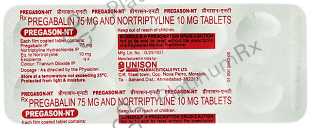 Pregason NT 75mg/10mg Tablet