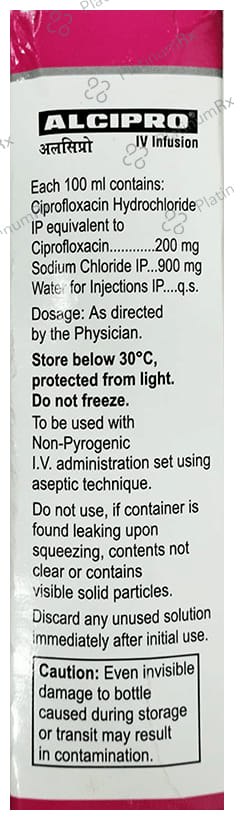Alcipro IV 200mg Infusion 100ml
