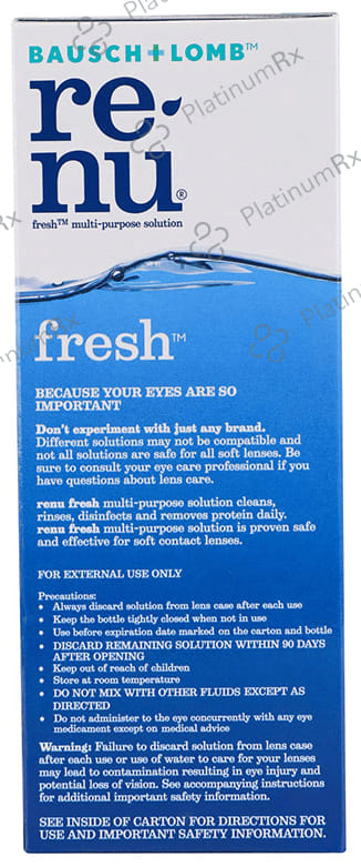Renu Fresh Lens Cleansing Solution 355ml