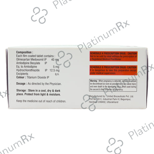 Olidax Trio 40/5/12.5mg Tablet 10s