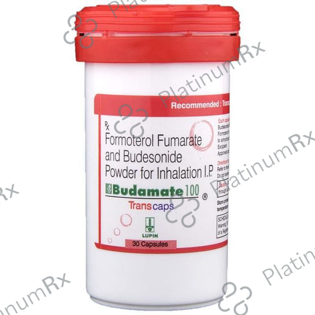 Budamate 100/6mcg Transcaps 30s