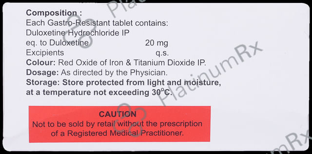 Duloren 20mg Tablet 10s