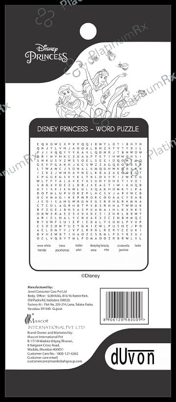 Duvon Disney Princess Kids Toothbrush Extra Soft