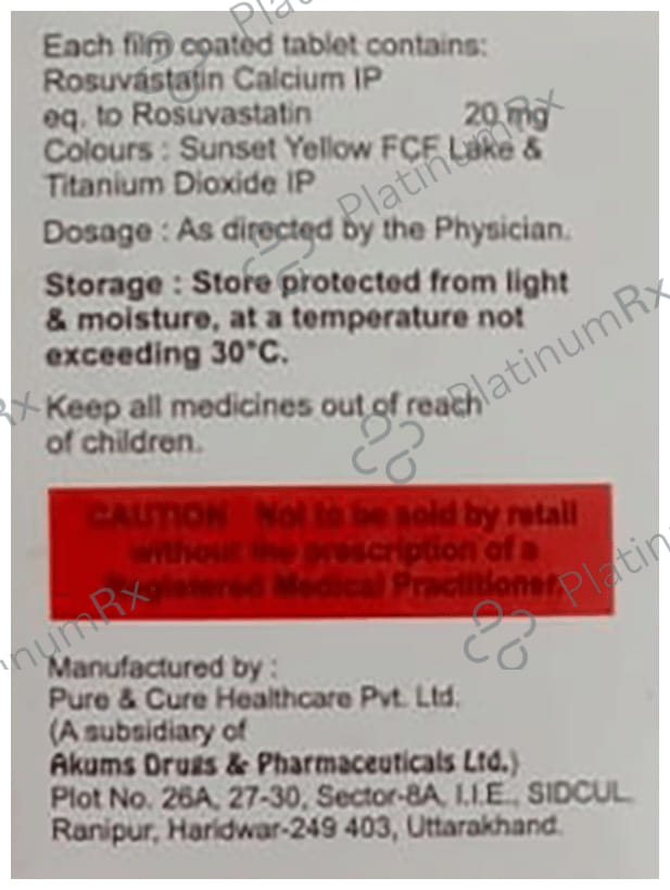 Rosycap 20mg Tablet 15s