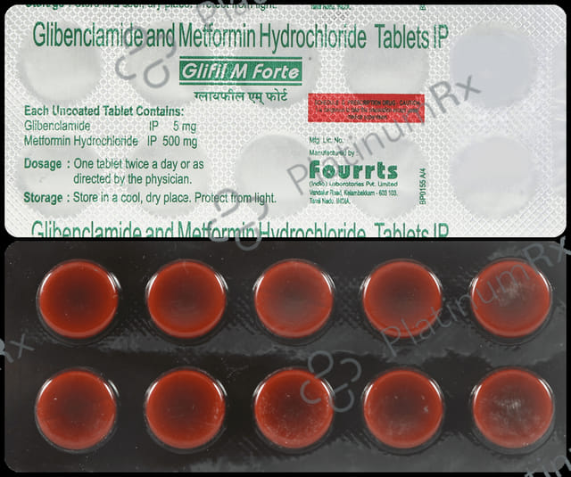 Glifil M Forte 5/500mg Tablet 10s