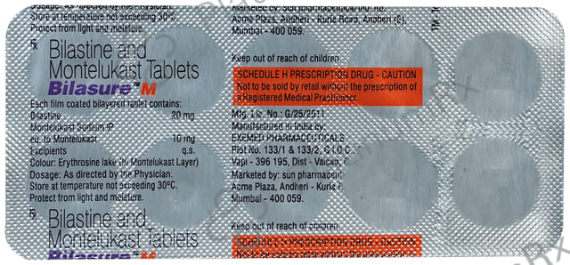 Bilasure M 20/10mg Tablet 10s