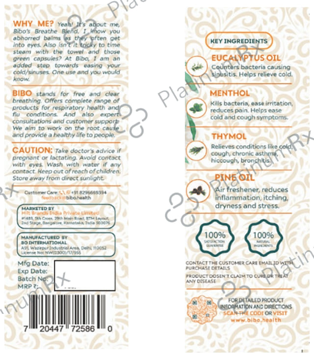 Bibo Breathe Blend Oil