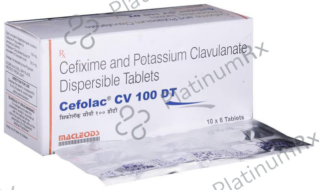 Cefolac CV 100/62.5mg Tablet DT 6s