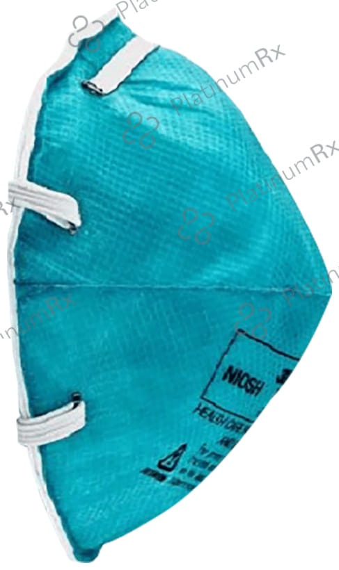 3M N95 1860 Health Care Particulate Respirator & Surgical Mask Teal Blue