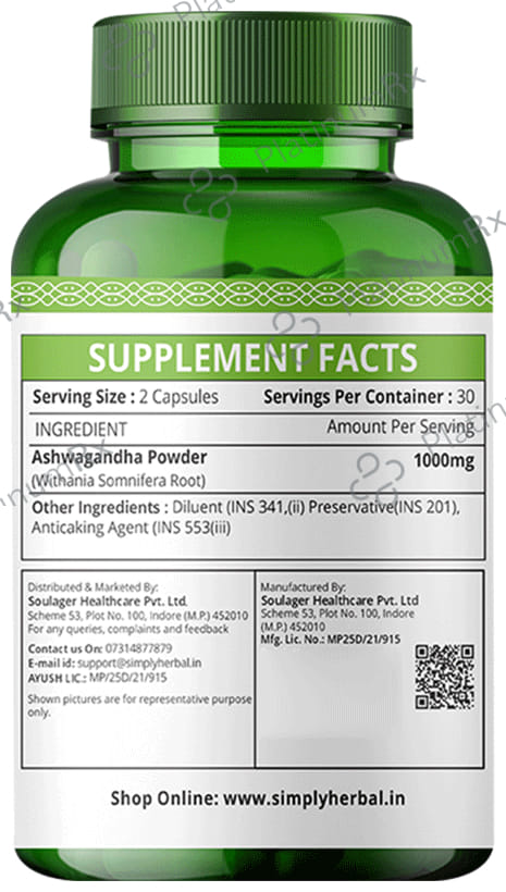 Simply Herbal Ashwagandha Capsule 60s