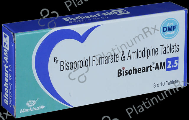 Bisoheart AM 2.5/5mg Tablet 10s
