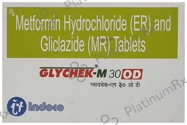 Glychek M OD 30mg/500mg Tablet