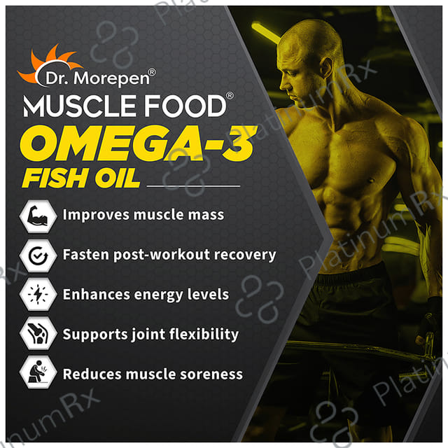 Dr. Morepen Muscle Food Omega 3 Fish Oil Softgel 60s