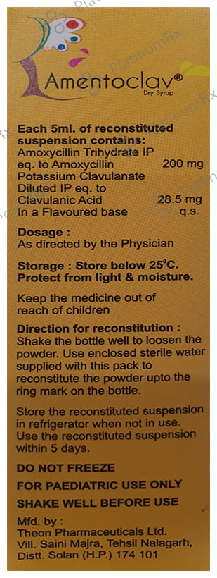 Amentoclav Dry Syrup 30ml