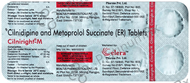 Cilniright M 10mg/50mg Tablet