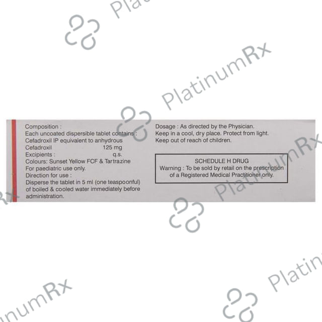 Cefadrox Kid 125 Tablet