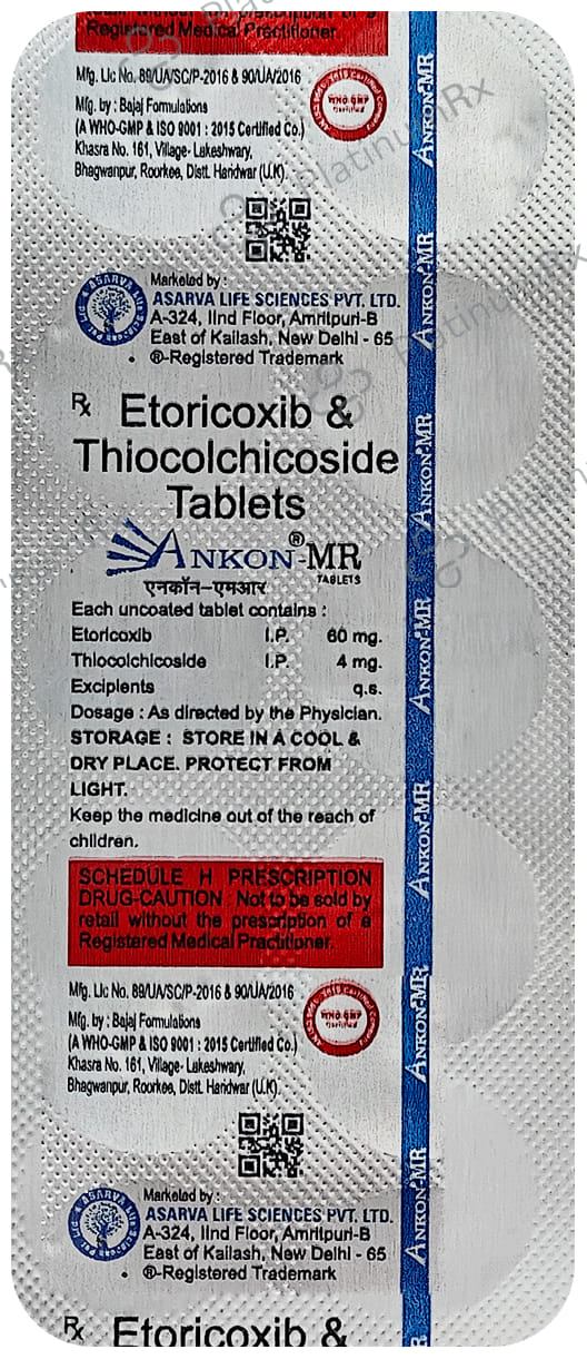 Ankon MR 60/4mg Tablet 10s