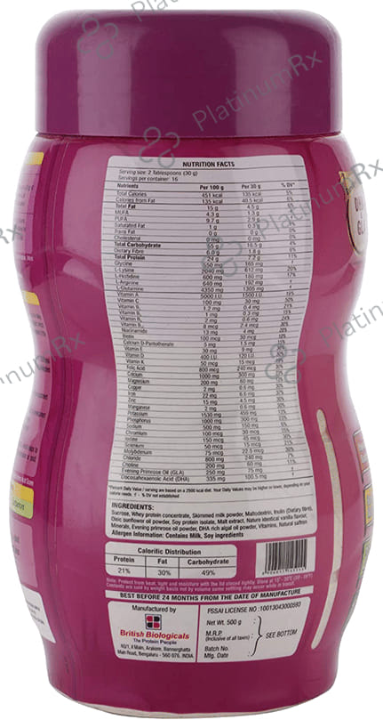 Pro PL Protein Powder Vanilla 500gm