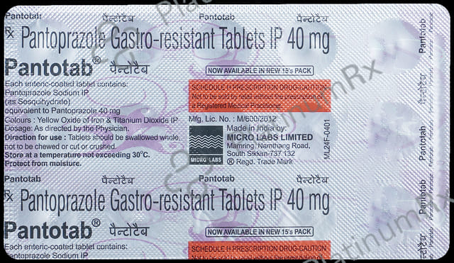 Pantotab 40mg Tablet 15s