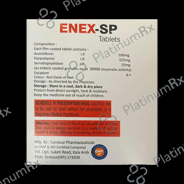 Enex SP 100mg/325mg/15mg Tablet